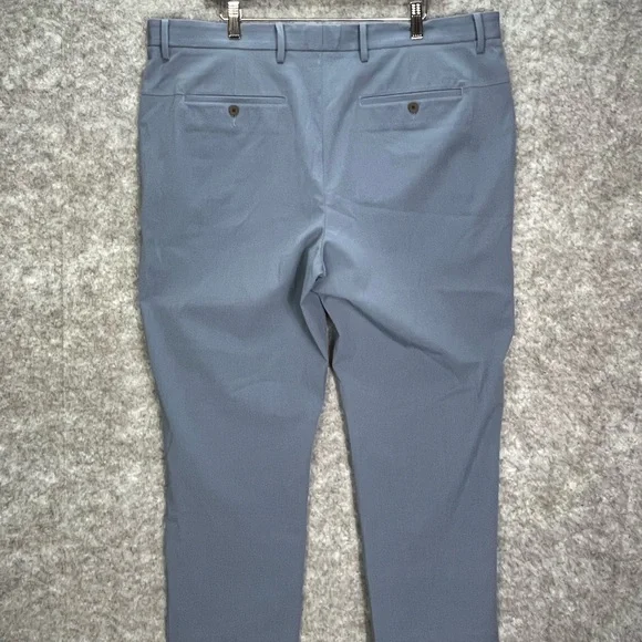 Ministry Of Supply Men’s Momentum Chino Size 40x26 Blue Flat Front Straight Leg